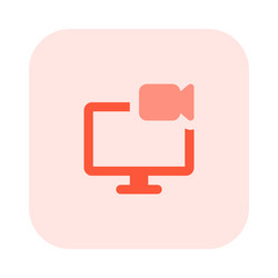capturing and storing visual data on the monitor vector image