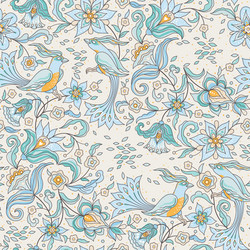 Floral Arabesque Pattern Vector Image