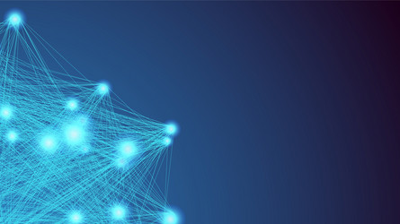 artificial intelligence background ai neural vector image
