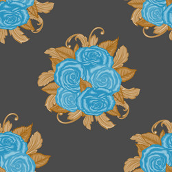 seamless pattern with roses vector