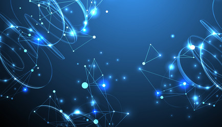 template for science and technology presentation vector image