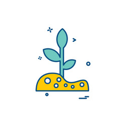 tree icon design vector image