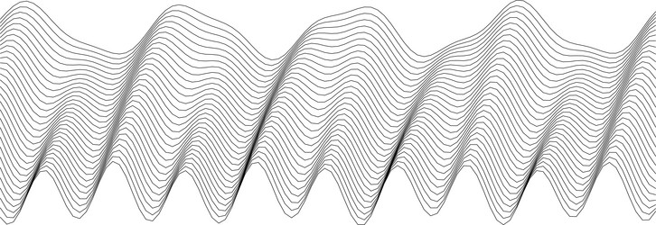 dynamic wave pattern design for art projects vector image