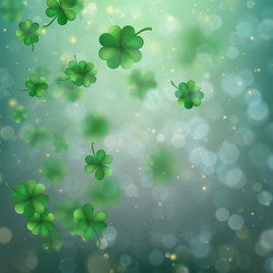 abstract bokeh blur template with - trifolium vector image