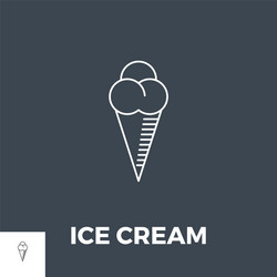 ice cream icon vector