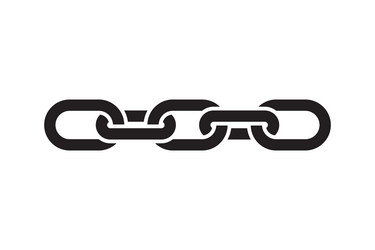 chain link icon connection sign linked interface vector image