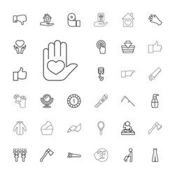 Hand icons Royalty Free Vector Image - VectorStock