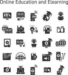Online course learning Royalty Free Vector Image