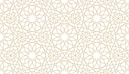 seamless geometric pattern in authentic arabian vector image