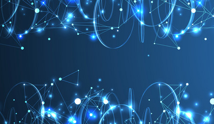 template for science and technology presentation vector image