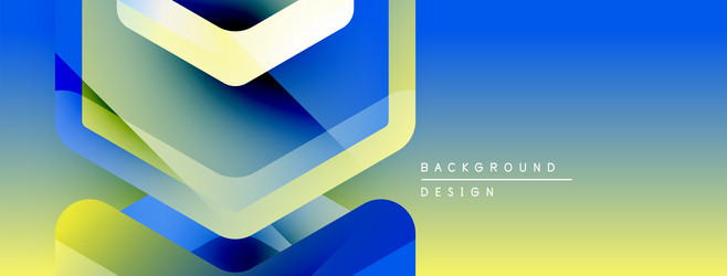 abstract geometric shapes overlap creating vector image