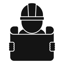 construction manual icon simple technical vector