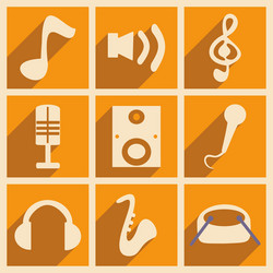 flat with shadow concept and mobile application vector image