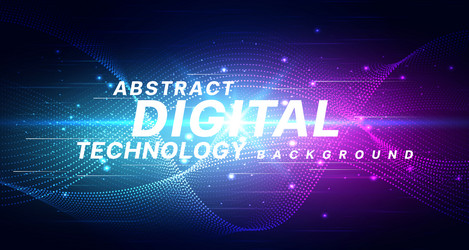 digital technology speed internet network connect vector image