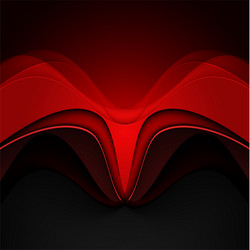 Dynamic Red Line Abstract Background vector image