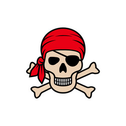 Jolly Roger Skull Vector Image