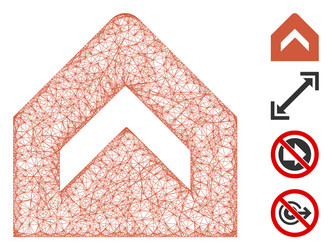 more web mesh vector image