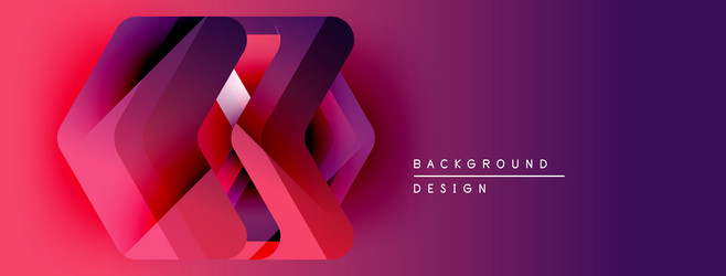 abstract geometric shapes overlap creating vector image