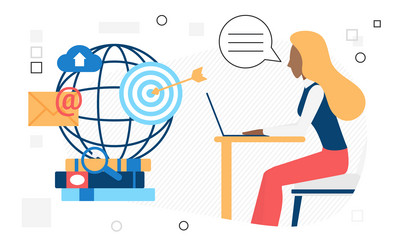 recruiting technologies in computer personnel vector image