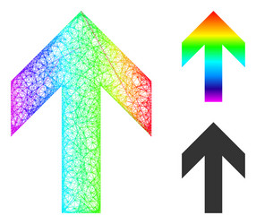 spectral net gradient arrow up icon vector image