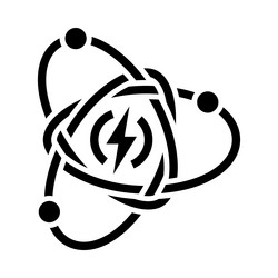 Atom logo icon Royalty Free Vector Image - VectorStock