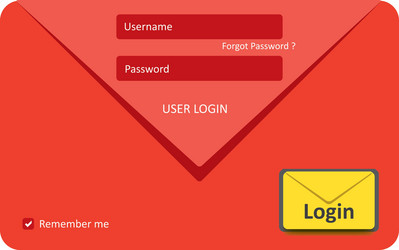 User login 34 vector