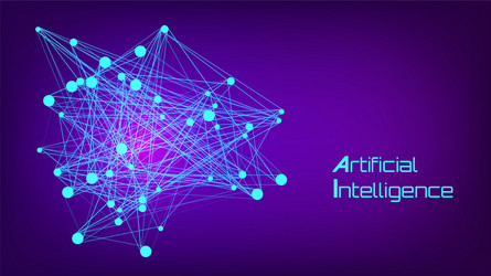 Artificial Intelligence Neural Network vector image