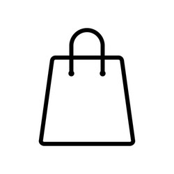 Bag shop icon retail symbol vector