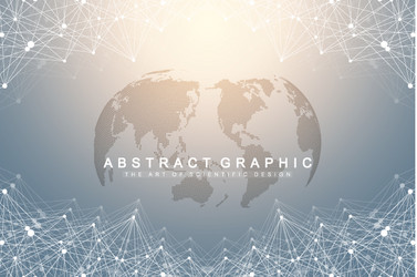 Big data visualization graphic abstract vector