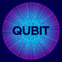qubit concept representation visualization vector image
