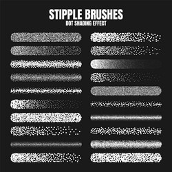 stipple scatter brush ink drawing and texturing vector image