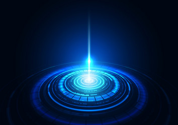 technology background with hi-tech digital data vector image