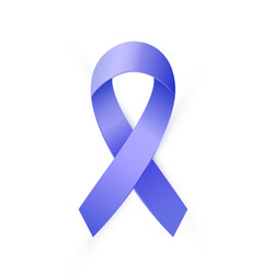 3d blue ribbon to colon cancer and colo-rectal vector