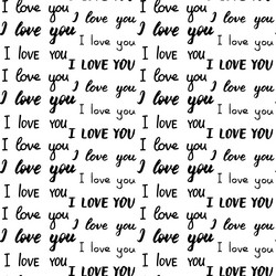 seamless pattern with different types of i love vector image