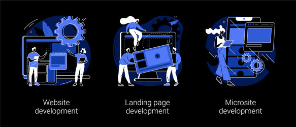 webpage programming abstract concept vector image