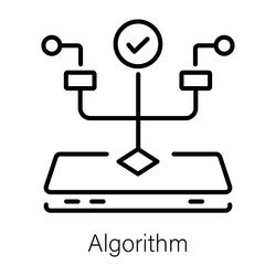 algorithm vector image