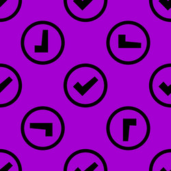 check mark web icon flat design seamless pattern vector image