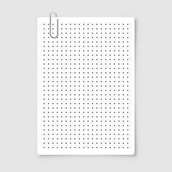 dotted graph paper with grid polka dot pattern vector image