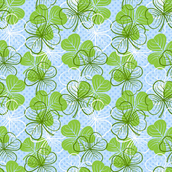seamless pattern with clover vector image