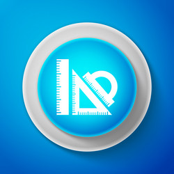 set ruler triangular and protractor icon vector image