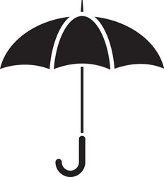 Umbrella icon template black color editable vector