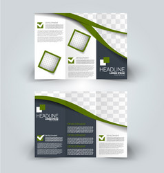 Brochure 3 fold flyer design a4 template Vector Image