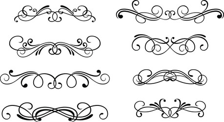 Swirl elements Royalty Free Vector Image - VectorStock