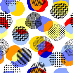 geometric seamless pattern of a cubes in low poly vector image
