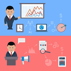 Concept for business meeting and presentation vector