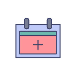 Annual medical checkup related icon vector