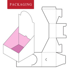 package on pop packaging for cosmetic vector