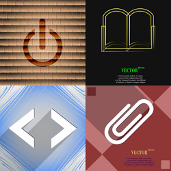 set of abstract backgrounds with different web Vector Image