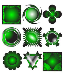 different shapes and color empty icon vector image