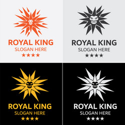 star lion logo template Vector Image